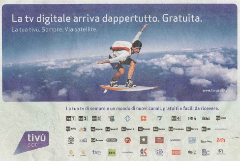 surfer on Italian newspaper Corriere della Sera
