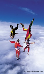 Freefly skydive team formation